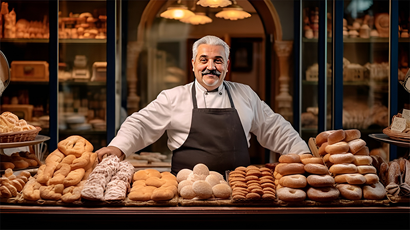 commerciante di biscotti