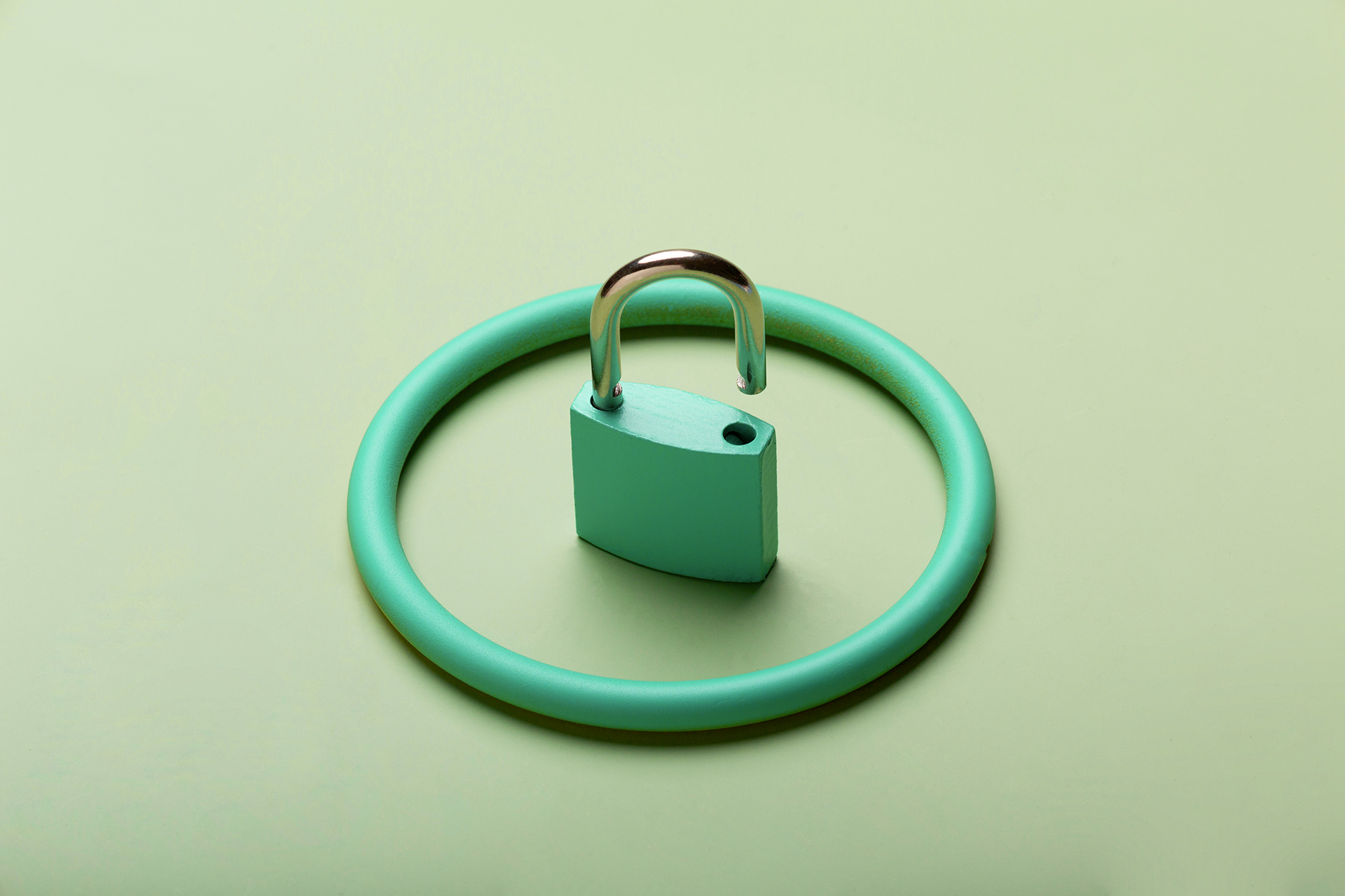 lucchetto verde
